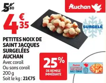 Auchan Supermarché Petites noix de saint jacques surgelées auchan offre