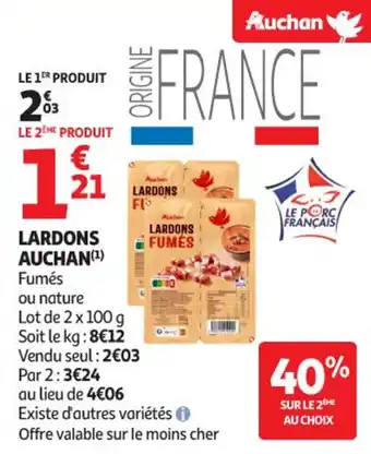 Auchan Supermarché Lardons auchan offre