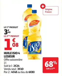 Auchan Supermarché Huile isio 4 lesieur offre