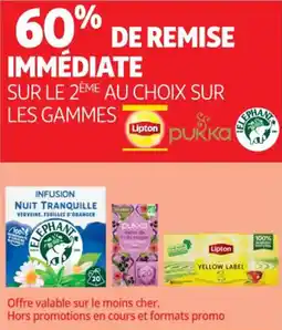 Auchan Supermarché Lipton pukka elephant offre