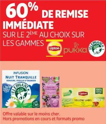 Auchan Supermarché Lipton pukka elephant offre