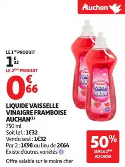 Auchan Supermarché Liquide vaisselle vinaigre framboise auchan offre