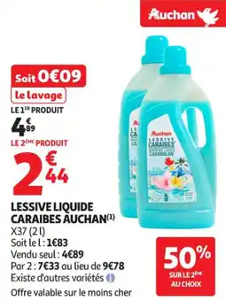 Auchan Supermarché Lessive liquide caraibes auchan offre