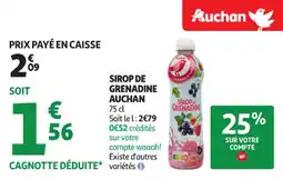 Auchan Supermarché Sirop de grenadine auchan offre