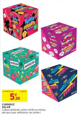 Intermarché Express Cuboquiz solar offre