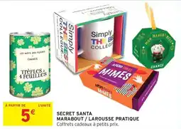 Intermarché Express Secret santa marabout larousse pratique offre