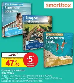 Intermarché Express Coffrets cadeaux smartbox offre