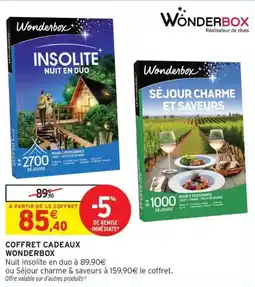 Intermarché Express Coffret cadeaux wonderbox offre