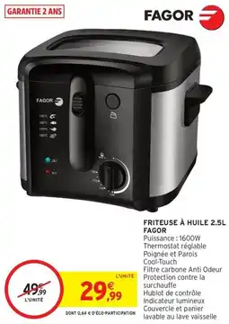 Intermarché Express Friteuse à huile fagor offre