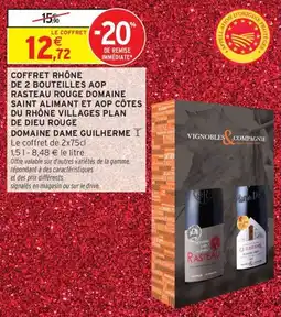 Intermarché Express Coffret rhône de 2 bouteilles offre