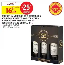 Intermarché Express Coffret languedoc de 3 bouteilles offre
