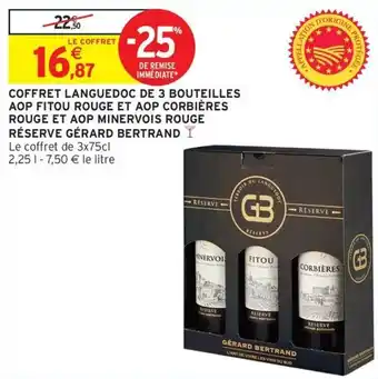 Intermarché Express Coffret languedoc de 3 bouteilles offre