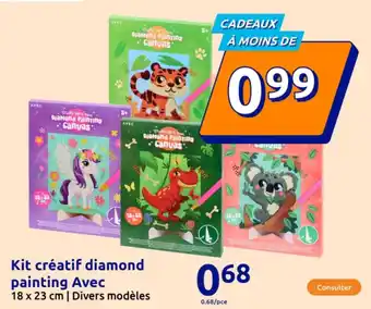 Action Kit créatif diamond painting avec offre