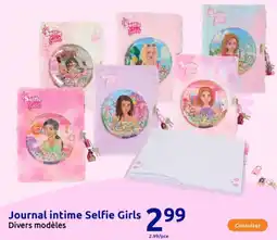 Action Journal intime selfie girls offre