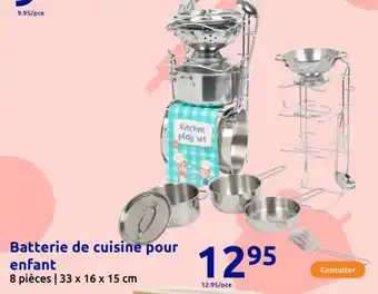 Action Batterie de cuisine pour enfant offre
