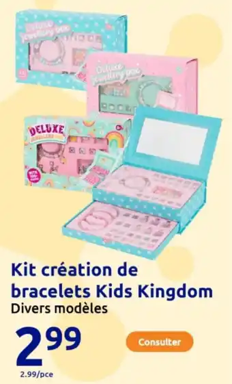 Action Kit création de bracelets kids kingdom offre
