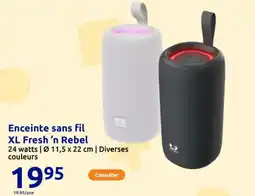 Action Enceinte sans fil xl fresh 'n rebel offre