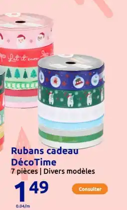 Action Rubans cadeau décotime offre