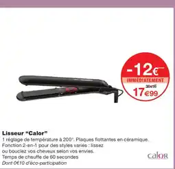 Monoprix CALOR Lisseur offre