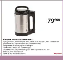 Monoprix MOULINEX Blender chauffant offre