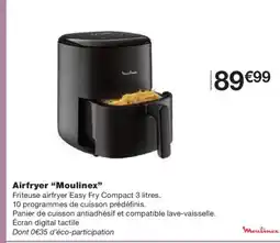 Monoprix MOULINEX Airfryer offre