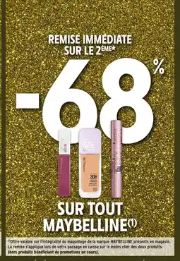 Intermarché MAYBELLINE Sur tout offre
