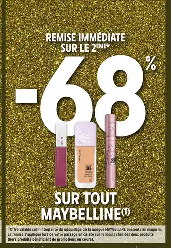 Intermarché MAYBELLINE Sur tout offre