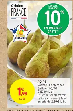 Intermarché Poire offre