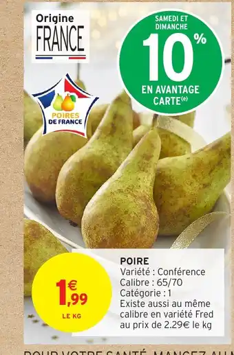 Intermarché Poire offre