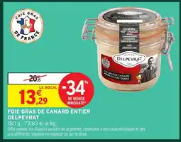 Intermarché DLPEYRAT Foie gras de canard entier offre
