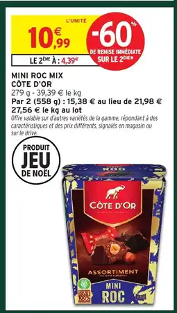 Intermarché CÔTE D'OR Mini roc mix offre