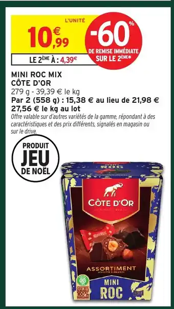 Intermarché CÔTE D'OR Mini roc mix offre