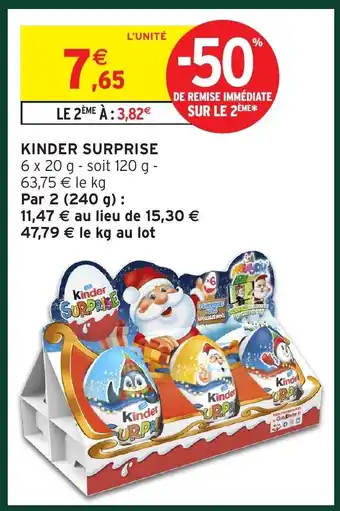 Intermarché KINDER Surprise offre