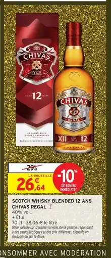 Intermarché CHIVAS REGAL Scotch whisky blended 12 ans offre