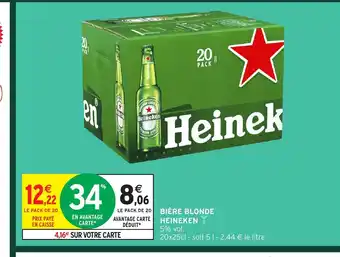 Intermarché HEINEKEN Bière blonde offre