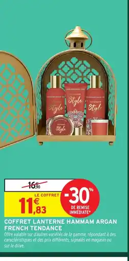 Intermarché Coffret lanterne hammam argan french tendance offre