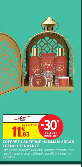 Intermarché Coffret lanterne hammam argan french tendance offre