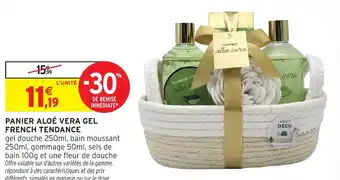 Intermarché Panier aloe vera gel french tendance offre