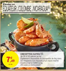 Intermarché Crevettes cuites offre