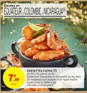 Intermarché Crevettes cuites offre