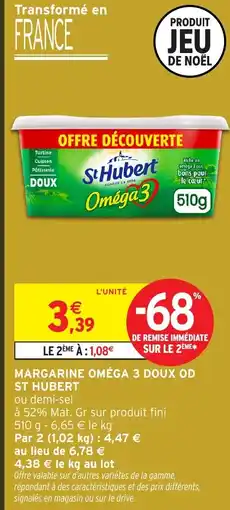 Intermarché ST HUBERT Margarine omega 3 doux od offre