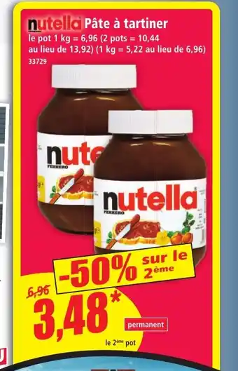 Norma NUTELLA Pâte à tartiner offre