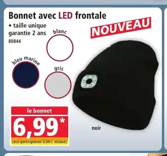 Norma Bonnet avec LED frontale offre