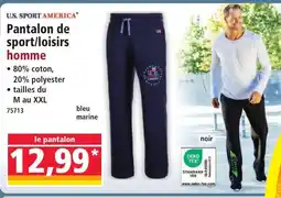 Norma U.S. SPORT AMERICA Pantalon de sport/loisirs homme offre