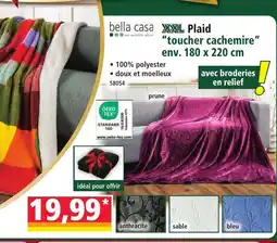 Norma BELLA CASA Plaid toucher cachemire offre