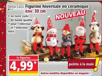 Norma BELLA CASA Figurine hivernale en céramique offre
