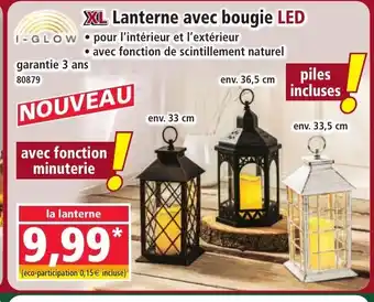 Norma I-GLOW XL Lanterne avec bougie LED offre