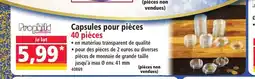 Norma Capsules pour pièces 40 pièces offre