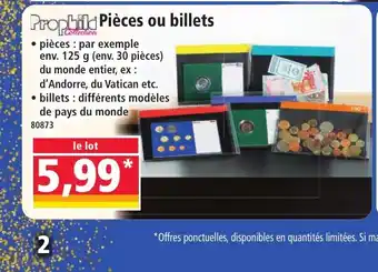 Norma Pièces ou billets offre