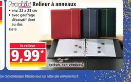 Norma Prophild Relieur à anneaux offre